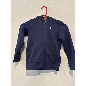 Ralph Lauren Boys Navy Zip-Up Jacket - Size 6